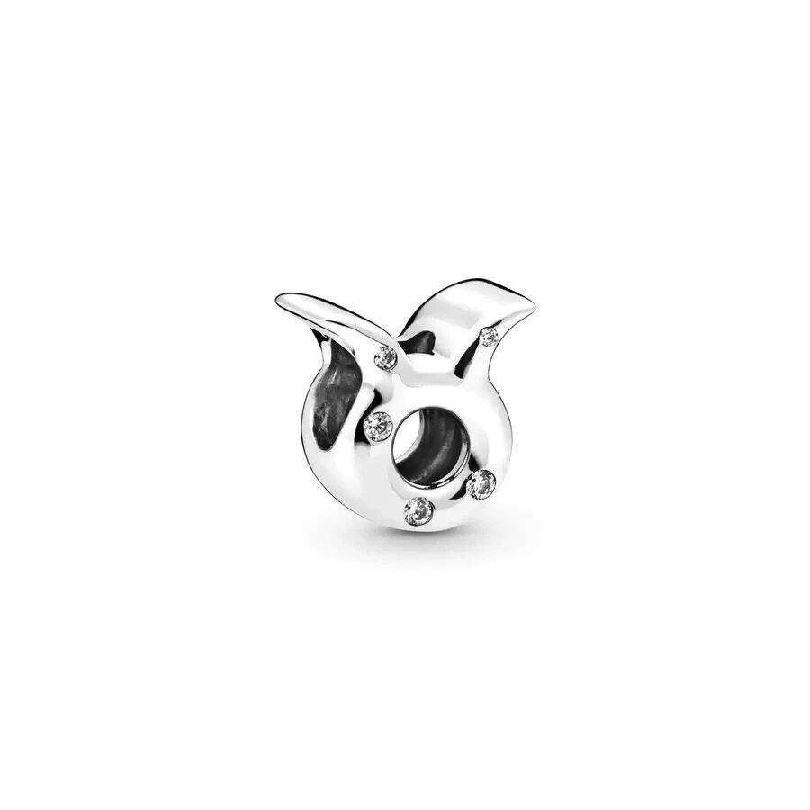 Sparkling 12 Zodiac Sign Beads with Aries, Cancer, and Libra Charms, Original 925 Sterling Silver Bracelet, DIY Jewelry Gift, Parallel Import