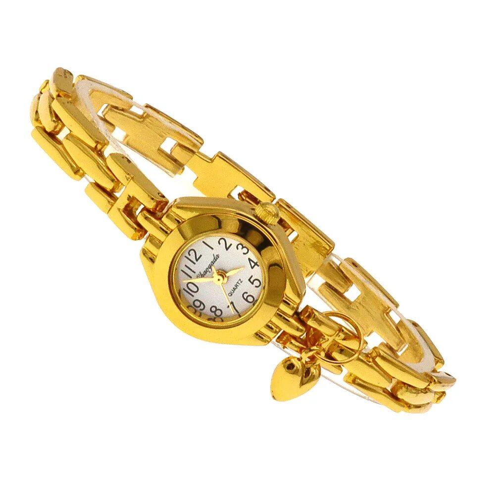 Cute, simple, and elegant small women's watch. Luxury brand gold quartz watch for women. Color: 136. Parallel import.