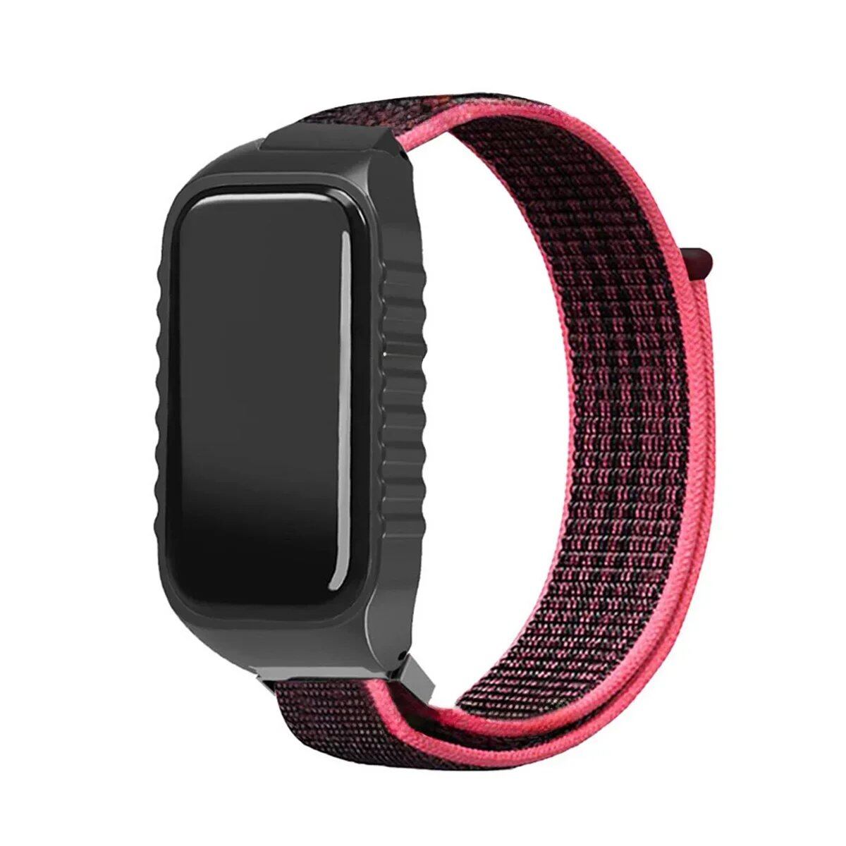 「Xiaomi Smart Band 8 Active 用 ナイロンループストラップ リストバンド 交換用ベルト アクセサリー」 バンドカラー: 並行輸入品