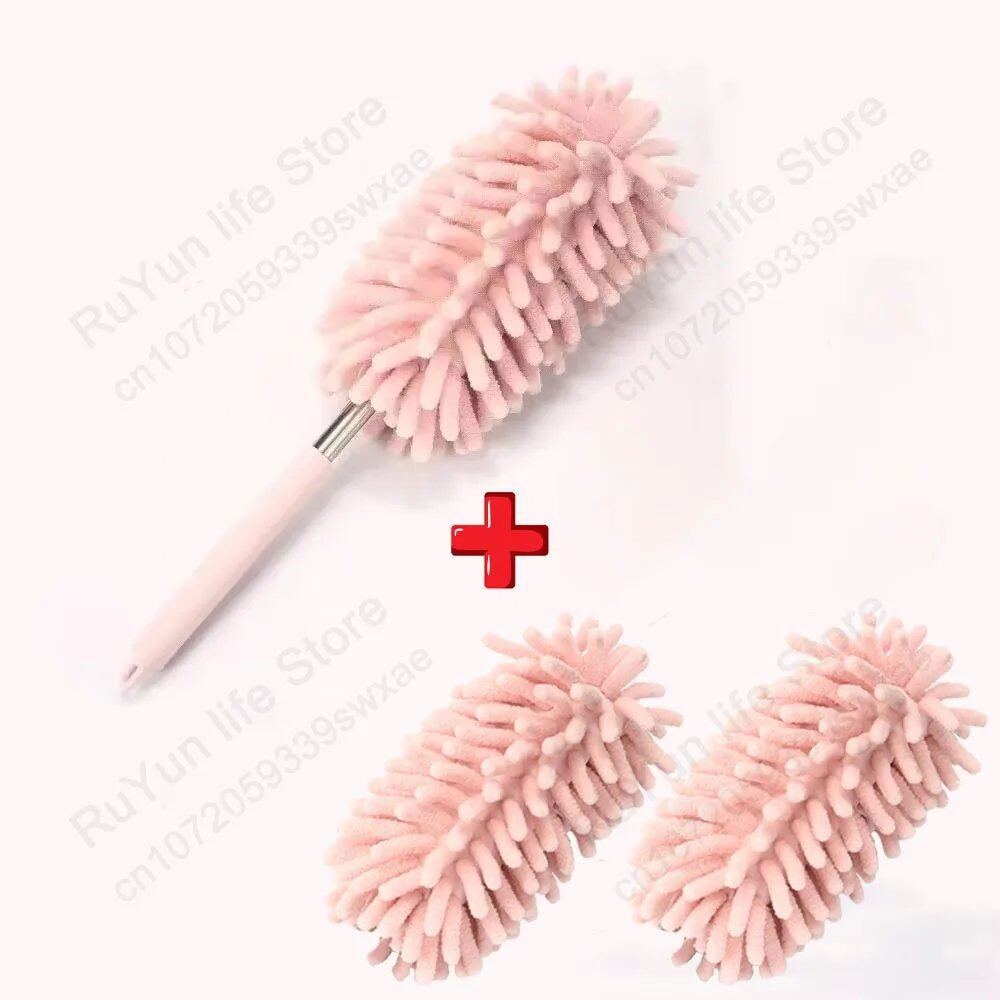 Set of 1/2 Miniature Car Duster Brushes, Telescopic, Dust Removal, Cleaning & Washing Tool for Home Use, Automotive, Air Conditioners, Furniture, and Blinds (Parallel Import)