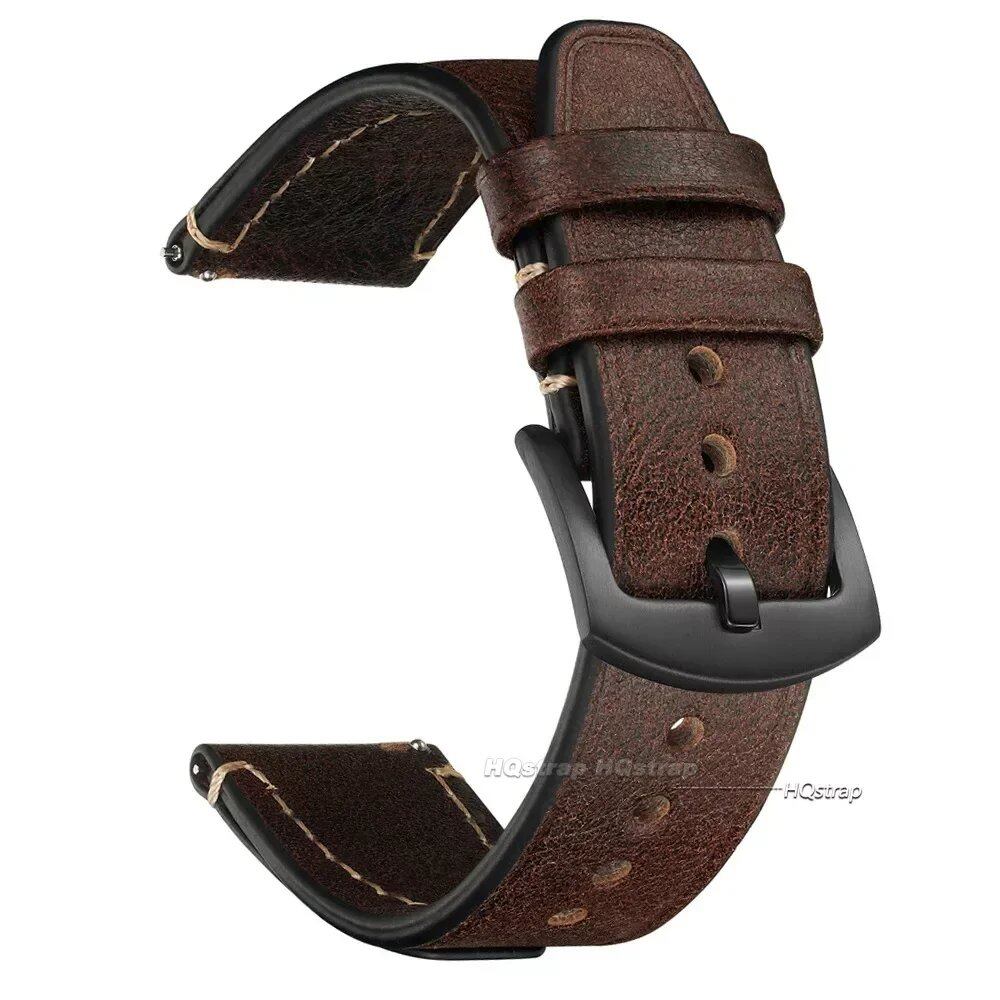Quick Release Vintage Leather Watch Strap for Rolex, 18mm, 20mm, 22mm, Men's and Women's, Band Color: mm, Parallel Import