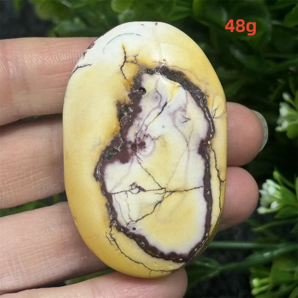 Natural Power Stone, Egg Yolk Stone, Hand Pray, Feng Shui Energy, Home Decor, Gift, Magic, Meditation, Spiritual, Prayer, Chakra Healing, Color: Parallel Import