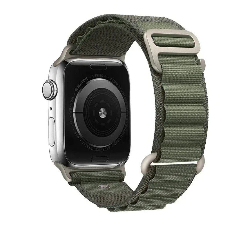 アップルウォッチ アルパインバンド ストラップ 49mm 45mm 44mm 40mm 41mm 42mm ナイロン ベルト iWatch シリーズ9 8 SE 4 3 7 6 5対応 サイズ: 並行輸入品