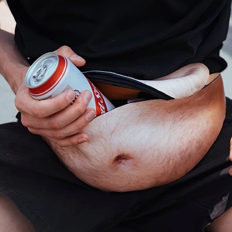 「パパの偽ビール腹ファニーパック - 男女兼用・ジョークグッズ・白象の贈り物」 カラー:スタイル 並行輸入品