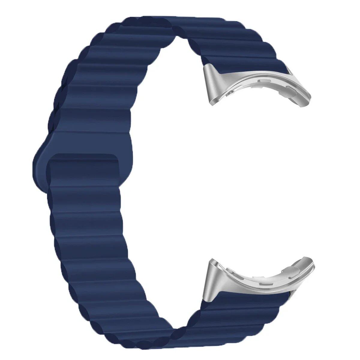 Replacement Magnetic Loop Strap for Google Pixel Watch 1/2, Silicone Sport Band, Band Color: Black, Band Width: Parallel Import