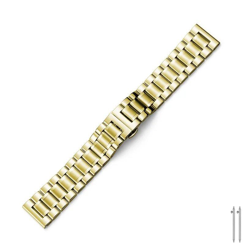 Quick Release Metal Watch Band, Stainless Steel Watch Strap, 20mm, 22mm, Compatible with Samsung Galaxy, Garmin, and Huawei Watches, Men's and Women's, Band Color: mm, Parallel Import