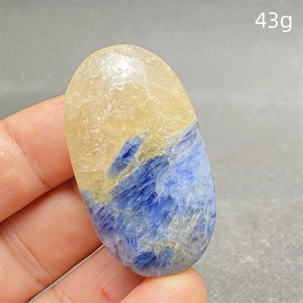 High-Quality Natural Kyanite Crystal for Palm Play, Hand Polishing, Meditation Massage, Magic Stone, Home Decoration, Colorful, Parallel Import