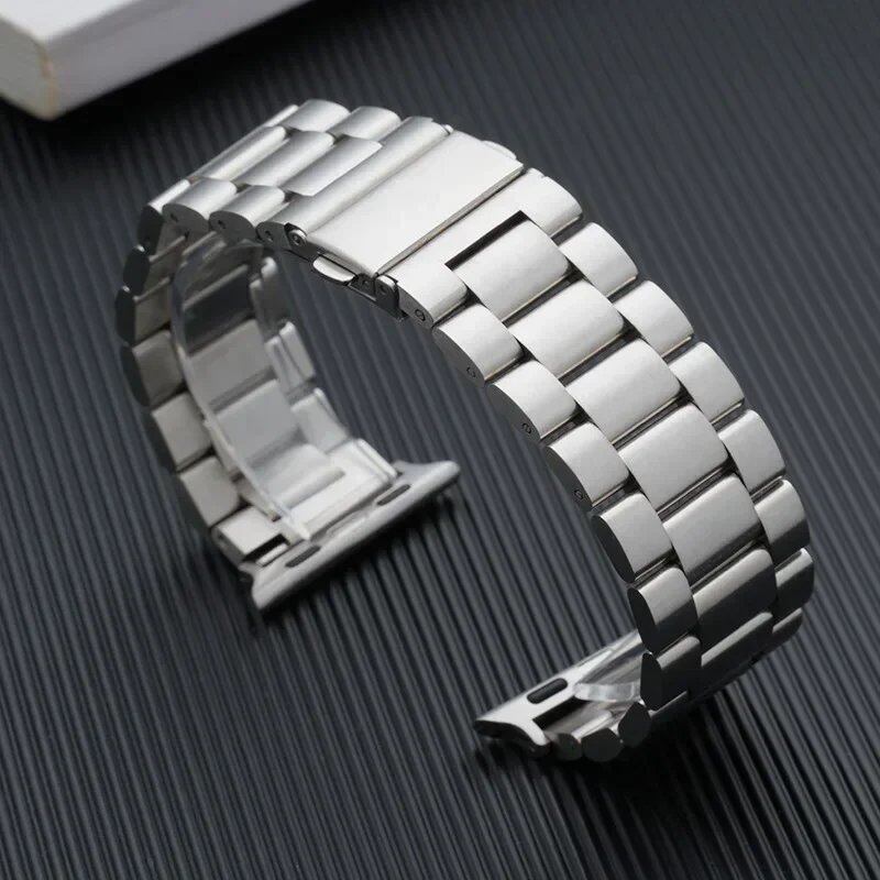 Stainless Steel Metal Band for Apple Watch 46mm, Ultra 49mm, and Business Wristband - Compatible with iWatch 10/9/8/5/4/SE/42mm, Band Color: mm, Parallel Import
