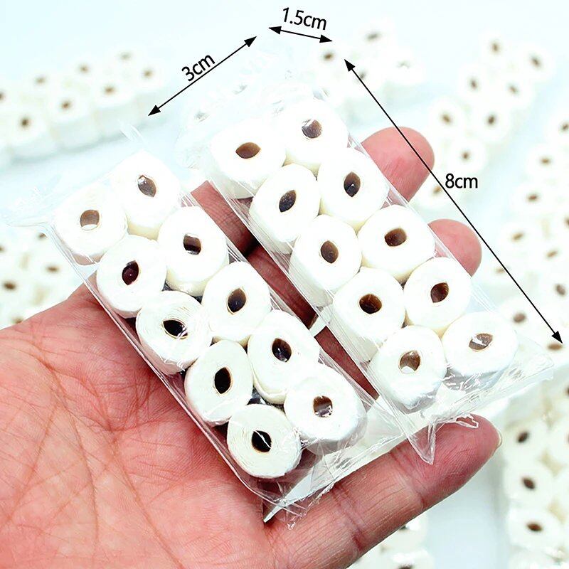 1/12 Scale Dollhouse Toilet Paper Roll, Miniature Bathroom Accessory, Dollhouse Home Decor, Color: 1 Roll, Parallel Import