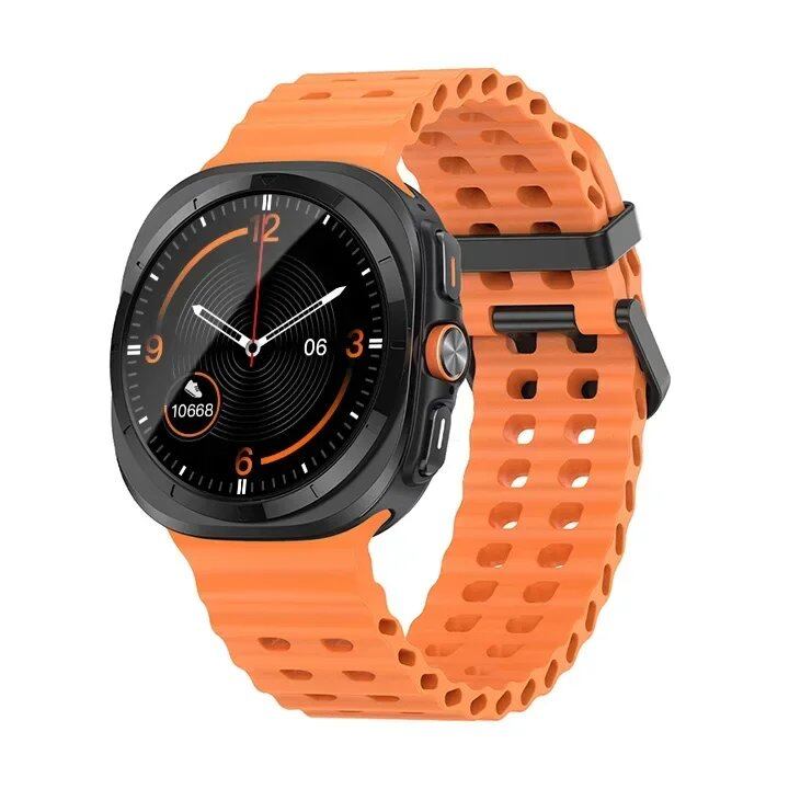 Galaxy Watch Ultra Marine Band, Silicone Sport Bracelet, Genuine Samsung Galaxy Watch 7 Ultra 47mm Strap, Band Color: ; Band Width: Galaxy Watch Ultra, Parallel Import