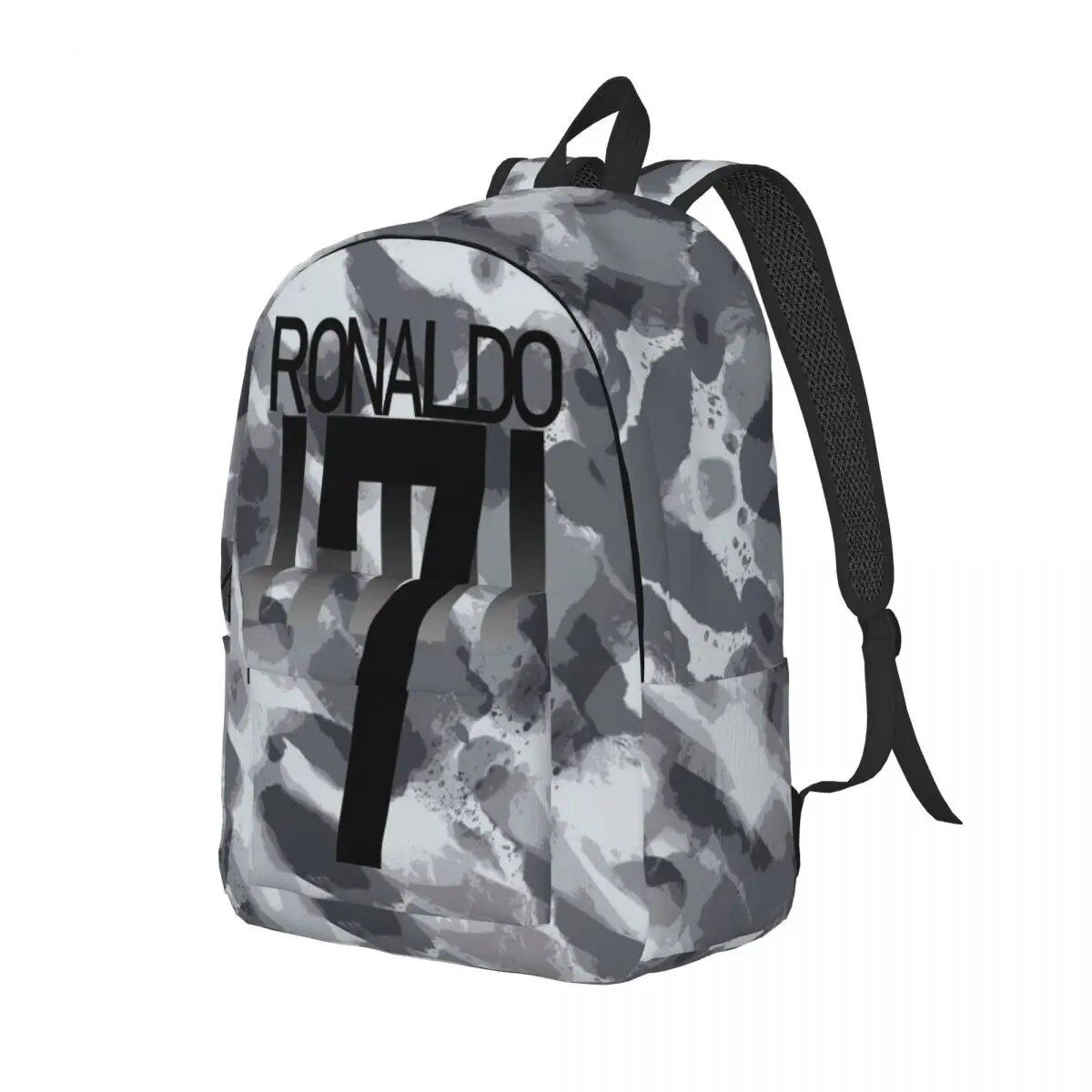 Soccer Legend CR7 Cristiano Ronaldo Backpack for Men and Women, Fashionable, High School Student, Work, Daypack, Laptop Compatible, Shoulder Bag, Sports, Size: Parallel Import