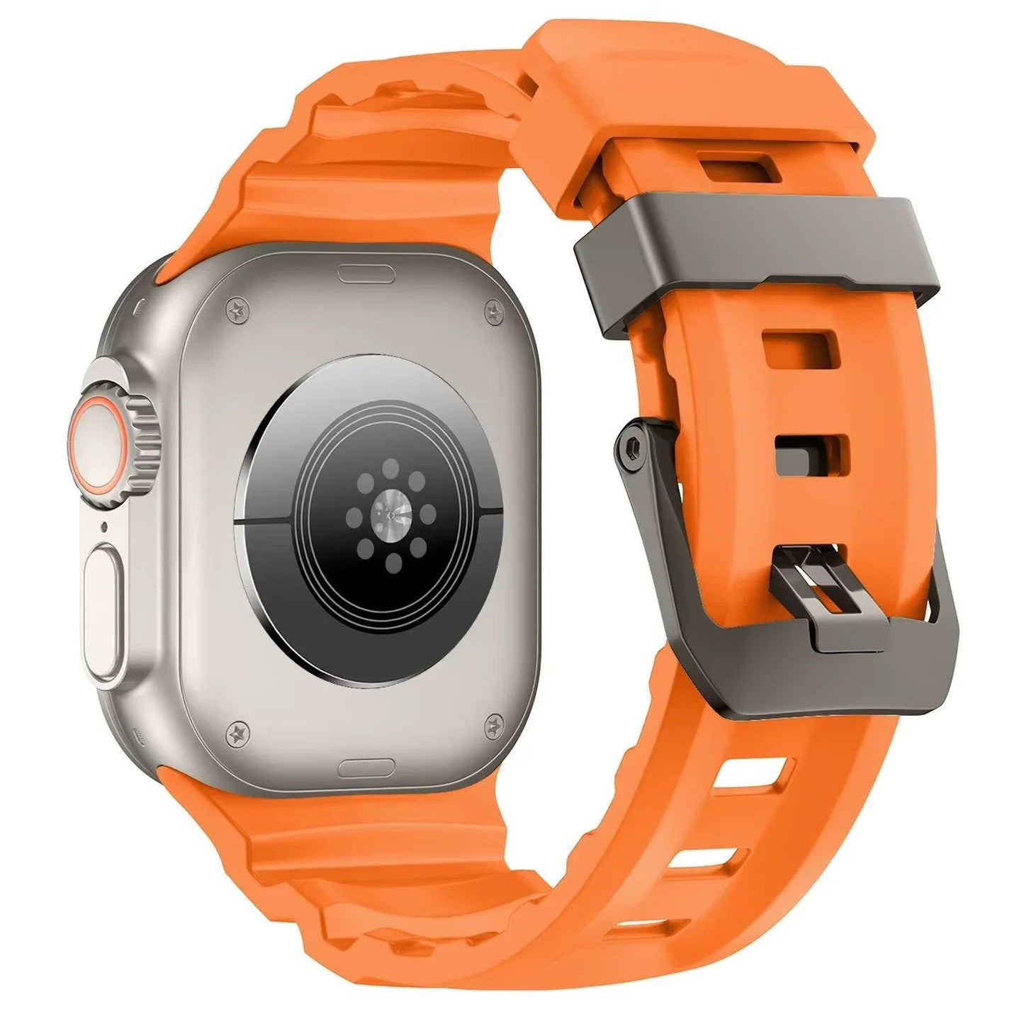 Trail Silicone Band Bracelet Strap for Apple Watch Ultra 2 49mm / Series 10/9/8/7 45mm / iWatch 6/5/SE 44mm, Band Color: mm, Parallel Import