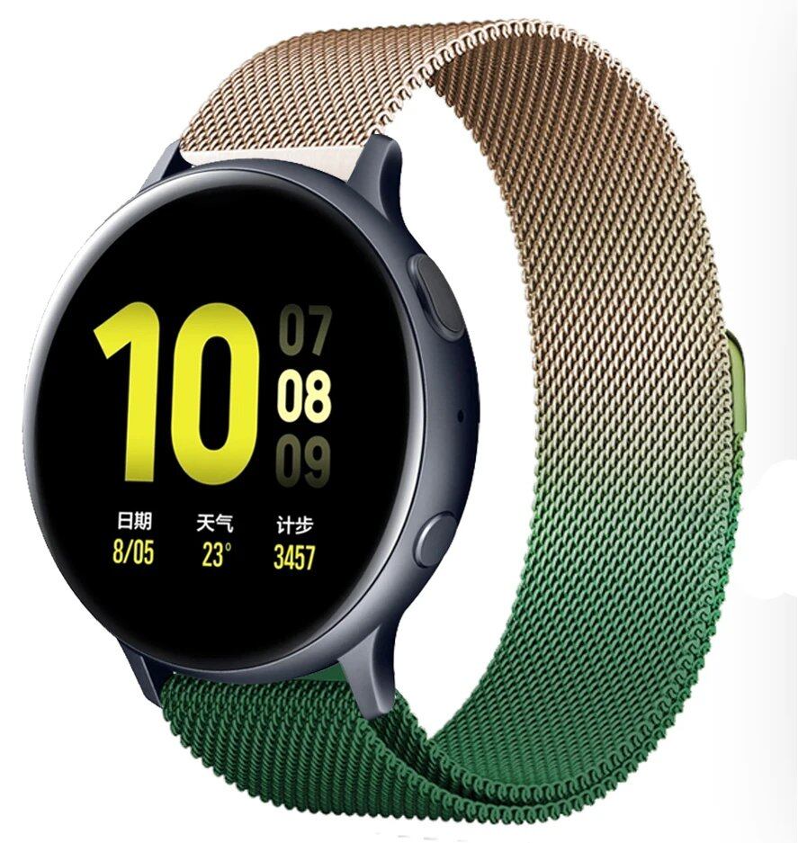 ガーミンvivoactive 5/デンバーSW360 DW互換 ミラネーゼループストラップ 20mm 22mm 交換用ブレスレット アマズフィット・モト360対応 ユニバーサルウォッチバンド バンドカラー:mm 並行輸入品