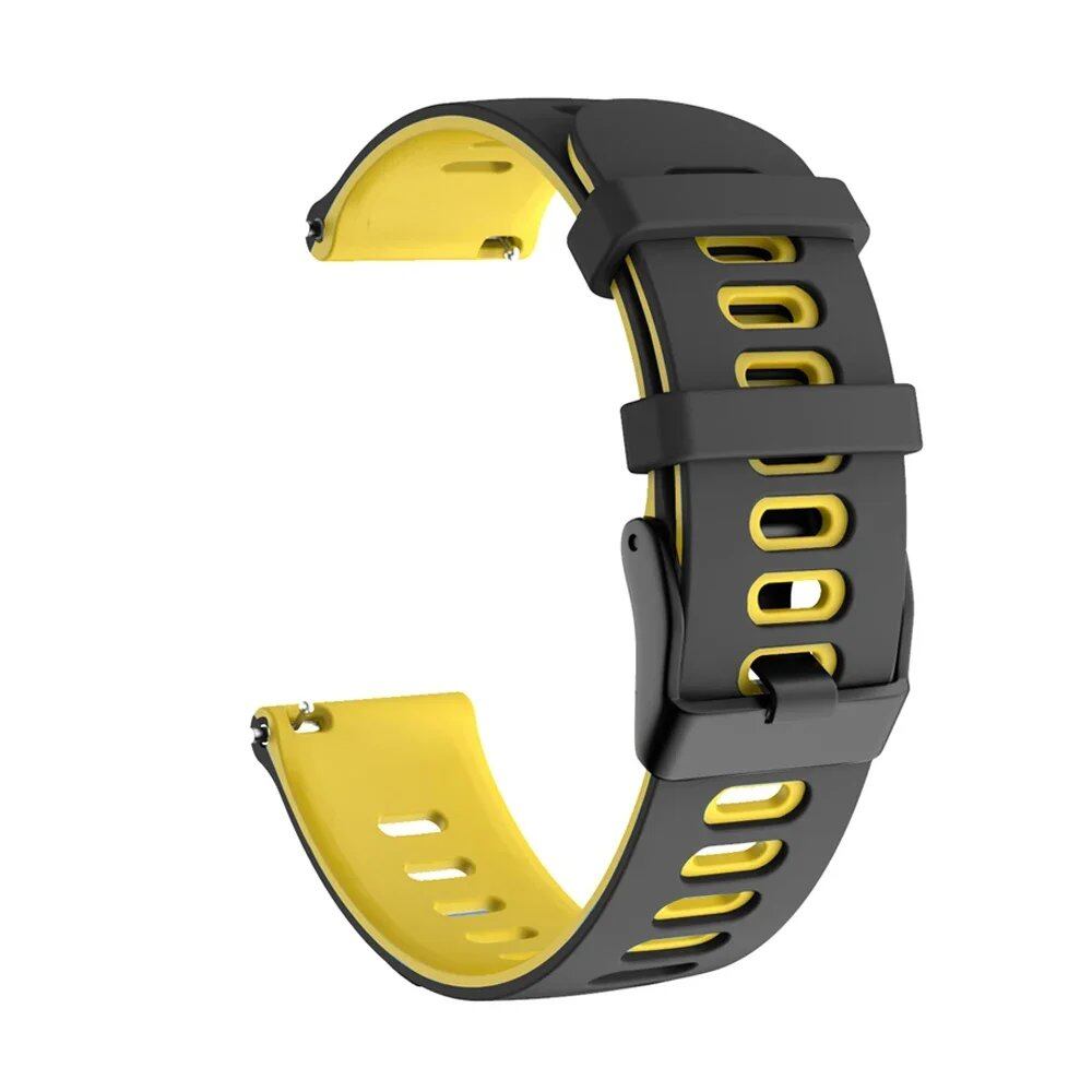 Silicone Watch Strap for Realme Watch 3/2 Pro/S Pro, 20mm/22mm Smartwatch Replacement Band, Band Color: mm, Wristband, Parallel Import