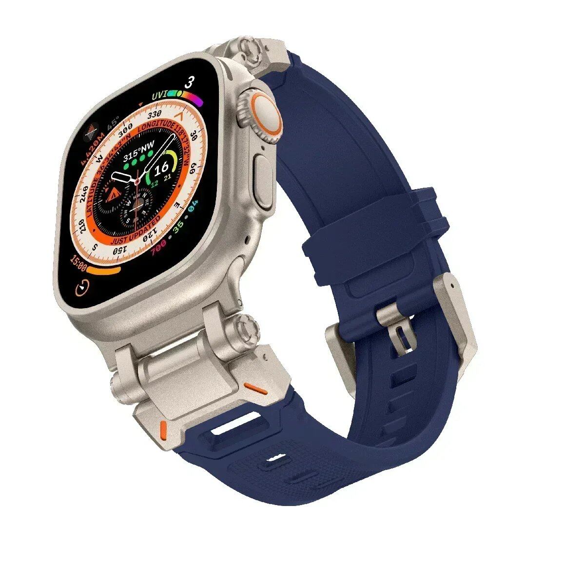 Apple Watch Ultra 2 / Series 9/8/7/SE/6/5/4用 スポーツラバーバンド - iWatch Ultra 49mm・45mm・42mm・44mm対応 高級TPUストラップ バンドカラー:;バンド幅:42mm 44mm 45mm 49mm 並行輸入品