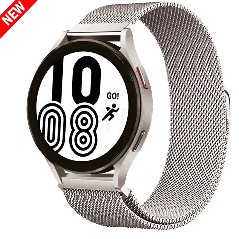 Milanese Loop Band for Samsung Galaxy Watch 6/5/4 Classic, Metal Strap, 20mm/22mm Bracelet, Compatible with Huawei GT/Amazfit GTS 4/GTR 2e/Bip 3-5, Parallel Import