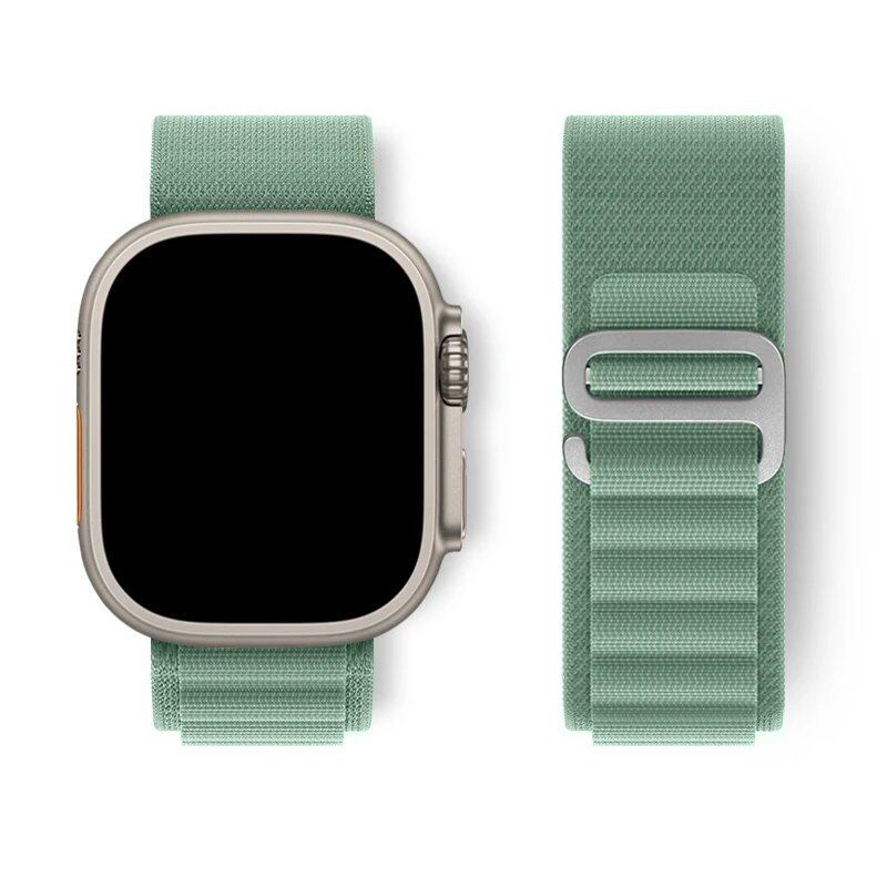 Apple Watch Ultra用アルパインループストラップ 49mm 45mm 46mm 44mm 41mm 42mm 40mm対応 ナイロンブレスレット シリーズ10/9/8/7/SE/6/5/4/3対応 サイズ: 並行輸入品