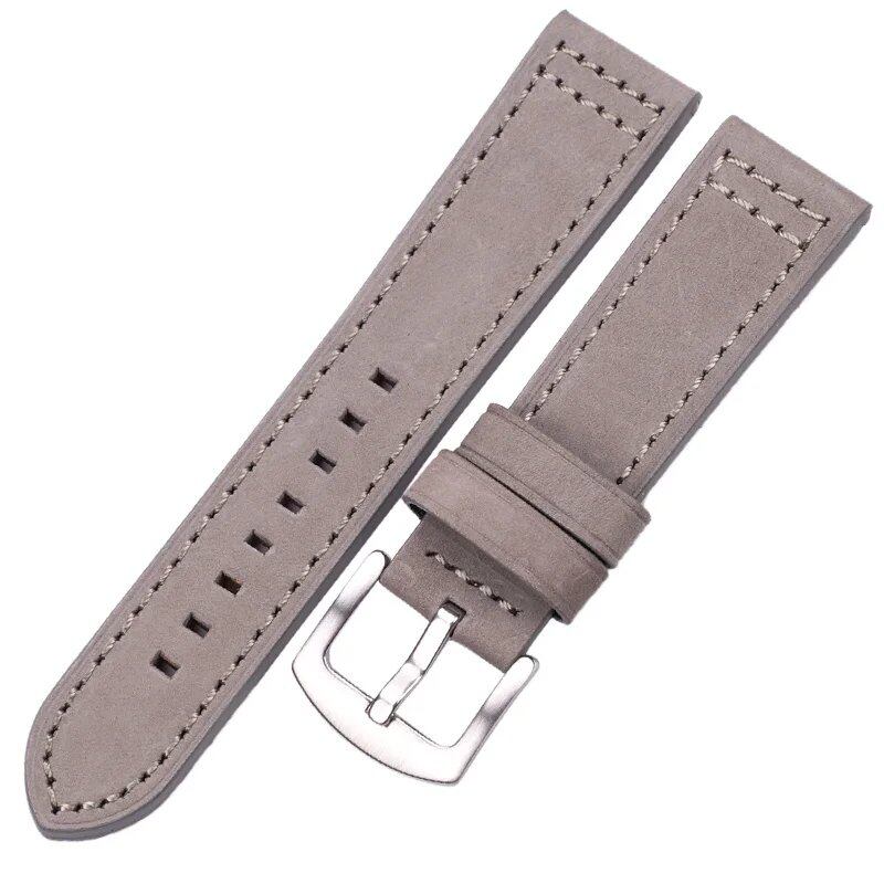 Genuine cowhide leather watch band for Samsung Gear S3 in black, blue, gray, and brown. Compatible with men and women. Band color: mm. Parallel import.