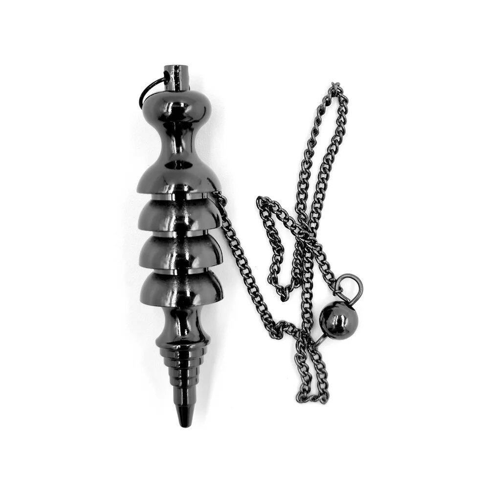 Copper Metal Pendulum, Dowsing Pendulum, Spiritual Divination Healing Tool, Wiccan Balancing Tip Cone Pendant, Parallel Import