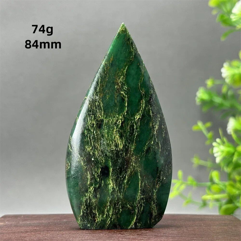 天然エメラルド フリーシェイプ トーチ研磨 工芸品 レイキヒーリング 瞑想 ウィッチクラフト サクリファイス エネルギー ホーム 風水 デコレーション カラー 並行輸入品