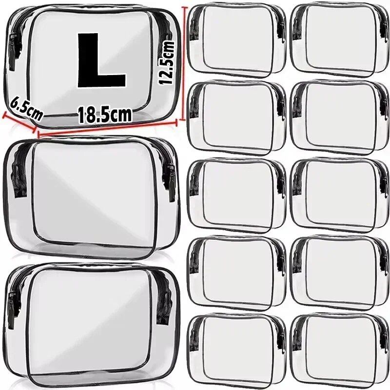 1/20 Clear PVC Storage Travel Organizer, Clear Makeup Bag, Beauty Case, Toiletry Bag, Bathroom Pouch, Size: Parallel Import