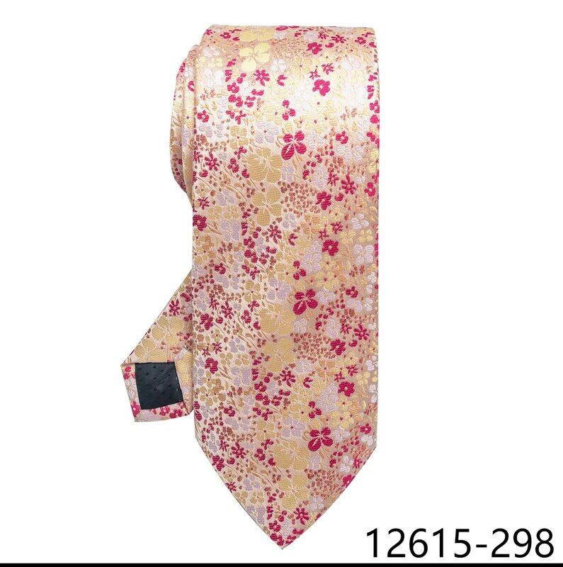 Classic Gray Check 8cm Silk Tie for Men, Perfect for Suits, Weddings, Business, Work, Birthdays, and More. Parallel Import.