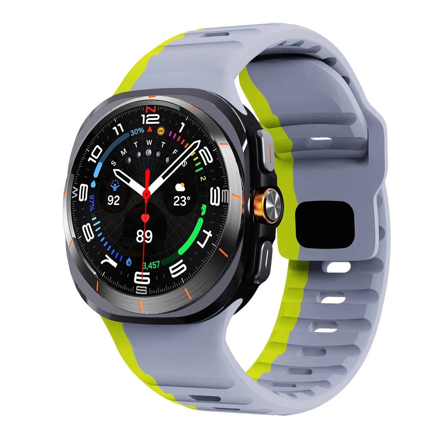 47mm Sport Silicone Strap Replacement for Samsung Galaxy Watch 7 Ultra. Band Color: ; Band Width: Compatible with Galaxy Watch 7 Ultra. Parallel Import.