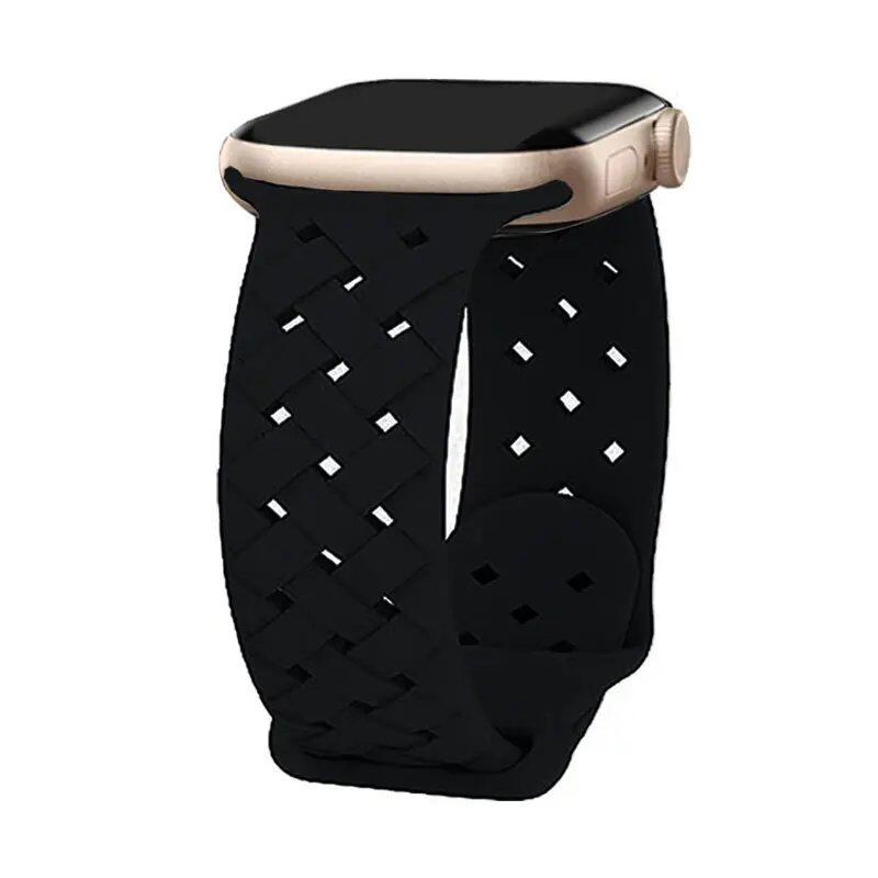 Braided Apple Watch Strap, Breathable, 44mm, 40mm, 45mm, 49mm, 41mm, 42mm, Compatible with iWatch Series 8, 7, SE, 3, 4, 5, 6, Ultra, Band Color: mm, Parallel Import