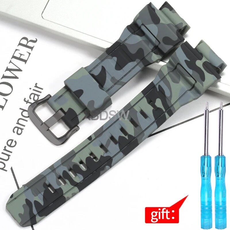 Waterproof men's rubber watch band replacement strap for Casio G-9300, GW-9300, and GW-9400; Band width: 20mm; Ships from: Parallel import