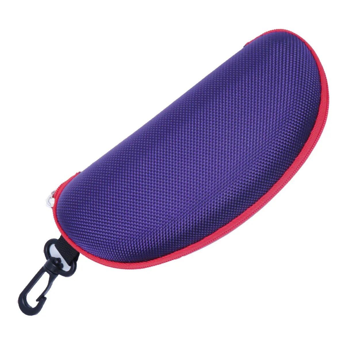 KLASSNUM Portable EVA Eyeglass Case with Carabiner Hook, Colorful Sunglasses Hard Case, Zippered Eyeglass Protection Box, Holder, New, Parallel Import