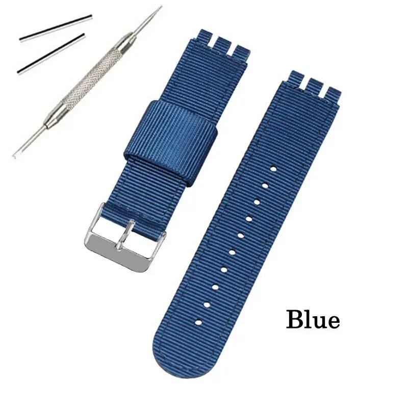 17mm, 19mm, 20mm Nylon Fabric Watch Band for Swatch, Bracelet, Wristband, Replacement Strap for Men and Women, Sports Watch Accessories, Size: mm, Parallel Import