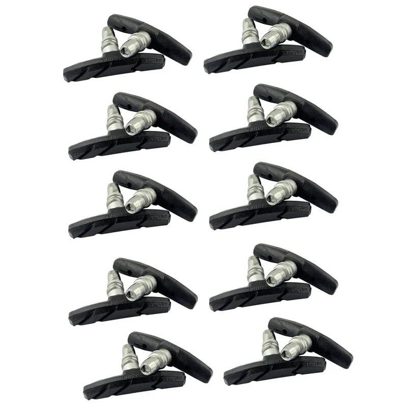 Set of 1/2/4/6/10 Silent Brake Pads for MTB and Road Bikes, Bicycle V-Brake Shoes, Durable Cycling Accessories, Color: Parallel Import