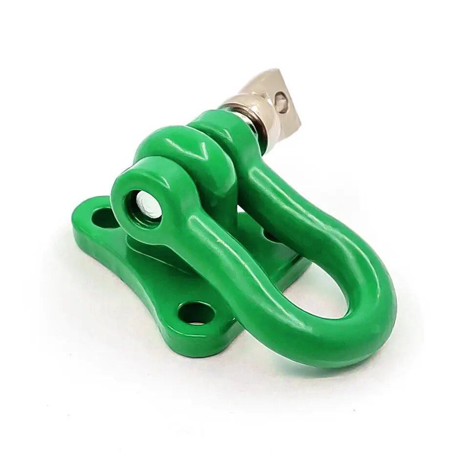 Metal Trailer Towing Buckle, Tow Shackle Hook Decoration for 1/10 Scale RC Rock Crawlers - Compatible with Axial SCX10, Traxxas TRX4, D90, and YIKONG D110 (Imported)