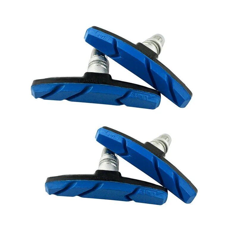 Set of 1/2/4/6/10 Silent Brake Pads for MTB and Road Bikes, Bicycle V-Brake Shoes, Durable Cycling Accessories, Color: Parallel Import