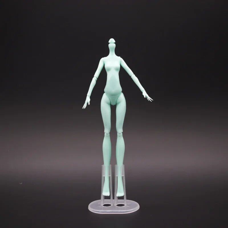 1/6 Scale Doll Body Parts, 24cm Tall, Body Accessories, High School Doll Toy for Girls, Green/Brown Skin, Parallel Import