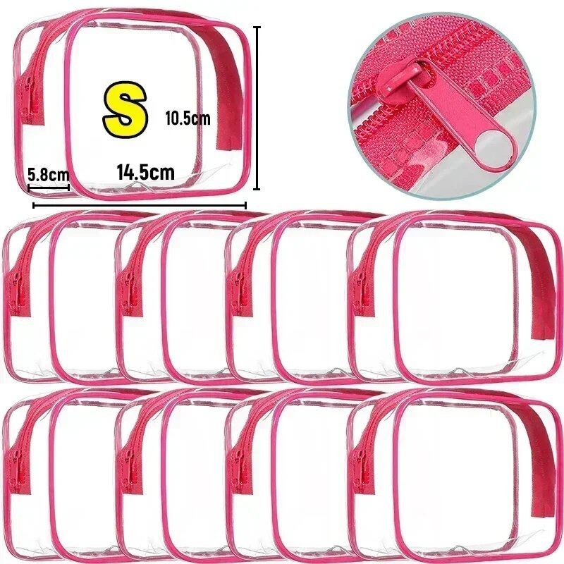 1/20 Clear PVC Storage Travel Organizer, Clear Makeup Bag, Beauty Case, Toiletry Bag, Bathroom Pouch, Size: Parallel Import