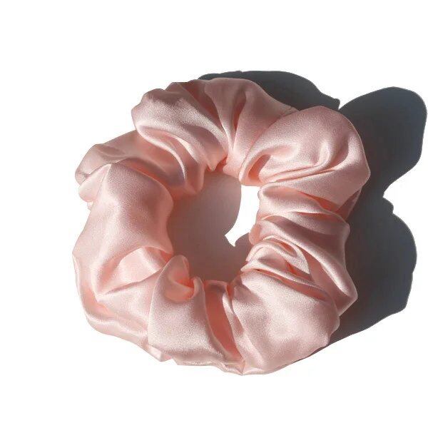 100%ピュアマルベリーシルク 大型スクランチー ゴムバンド ヘアタイ ポニーテールホルダー 女性用 19mm 3.5cm ;発送元: 並行輸入品