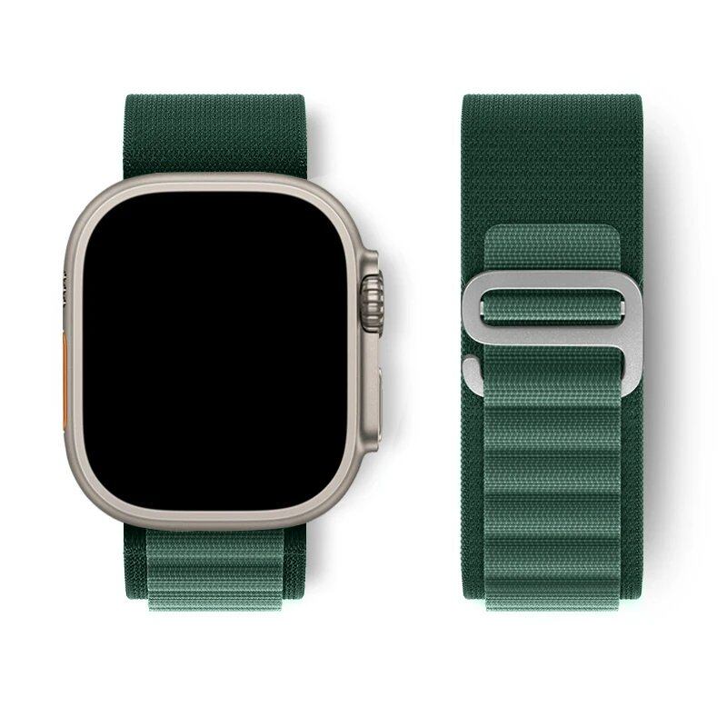 Apple Watch Ultra用アルパインループストラップ 49mm 45mm 46mm 44mm 41mm 42mm 40mm対応 ナイロンブレスレット シリーズ10/9/8/7/SE/6/5/4/3対応 サイズ: 並行輸入品