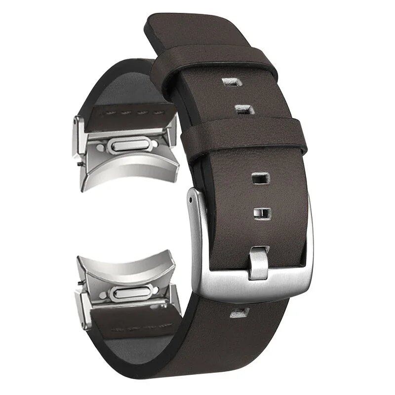 Gapless Leather Strap for Samsung Galaxy Watch 6 Classic (43mm, 47mm) - Quick-Fit Replacement Band for Galaxy Watch 5/4/5 Pro (40mm, 44mm, 45mm) - Size: Galaxy Watch; Imported