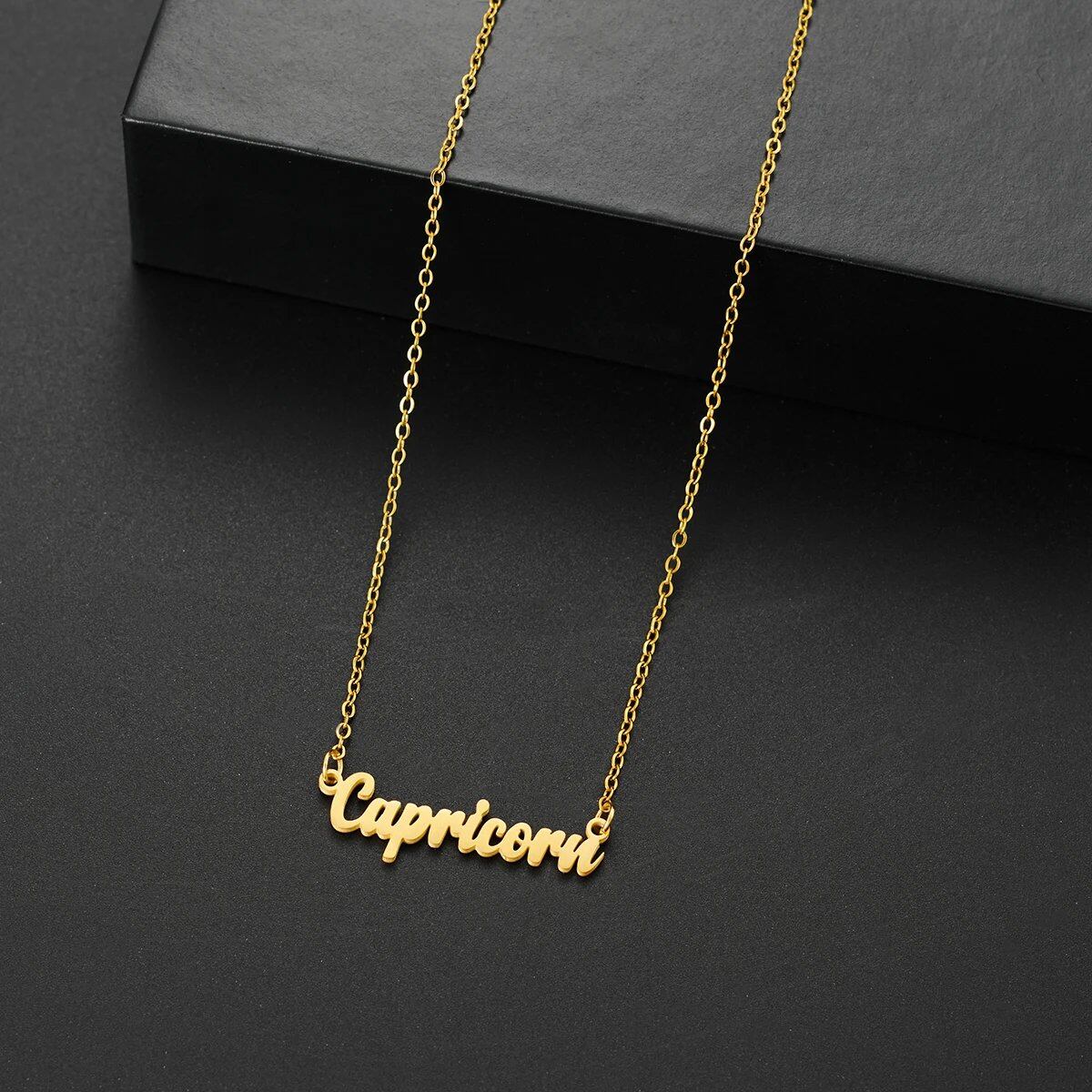 Silver-colored stainless steel star and constellation chain necklace for women, constellation pendant, birthday gift, 45cm long; metal color, parallel import