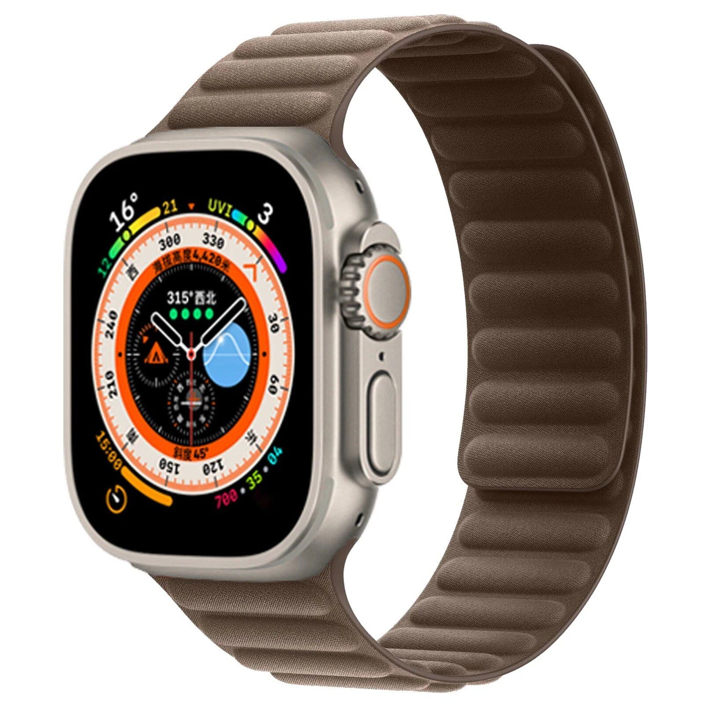 FineWoven Strap for Apple Watch - Ultra 2/Series 9/8/7/SE Compatible Magnetic Loop Band (49mm/45mm/44mm/41mm/40mm) Band Color: mm; Ships from: Parallel Import