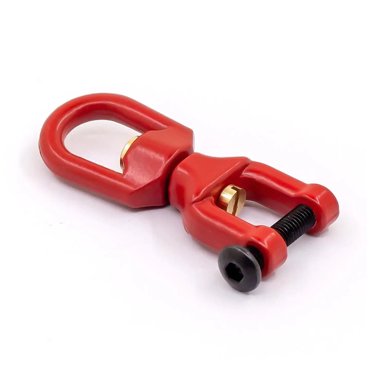 Metal Trailer Towing Buckle, Tow Shackle Hook Decoration for 1/10 Scale RC Rock Crawlers - Compatible with Axial SCX10, Traxxas TRX4, D90, and YIKONG D110 (Imported)