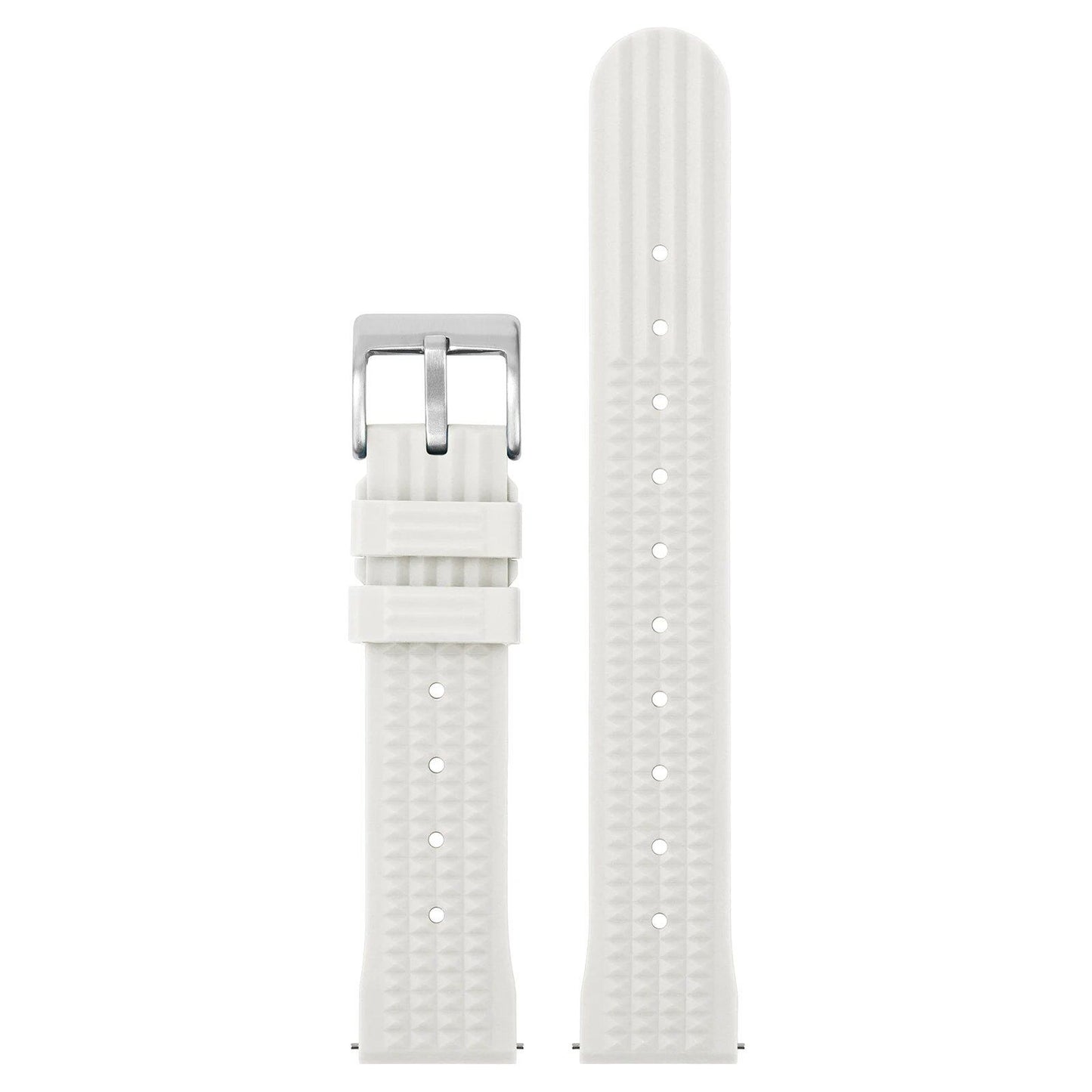 WatchDives Waffle FKM Rubber Watch Band, 20mm/22mm, Quick Release, Waterproof, Durable Fluorocarbon Rubber Strap for Classic Dive Watches. Band Color: mm; Ships from: Parallel Import