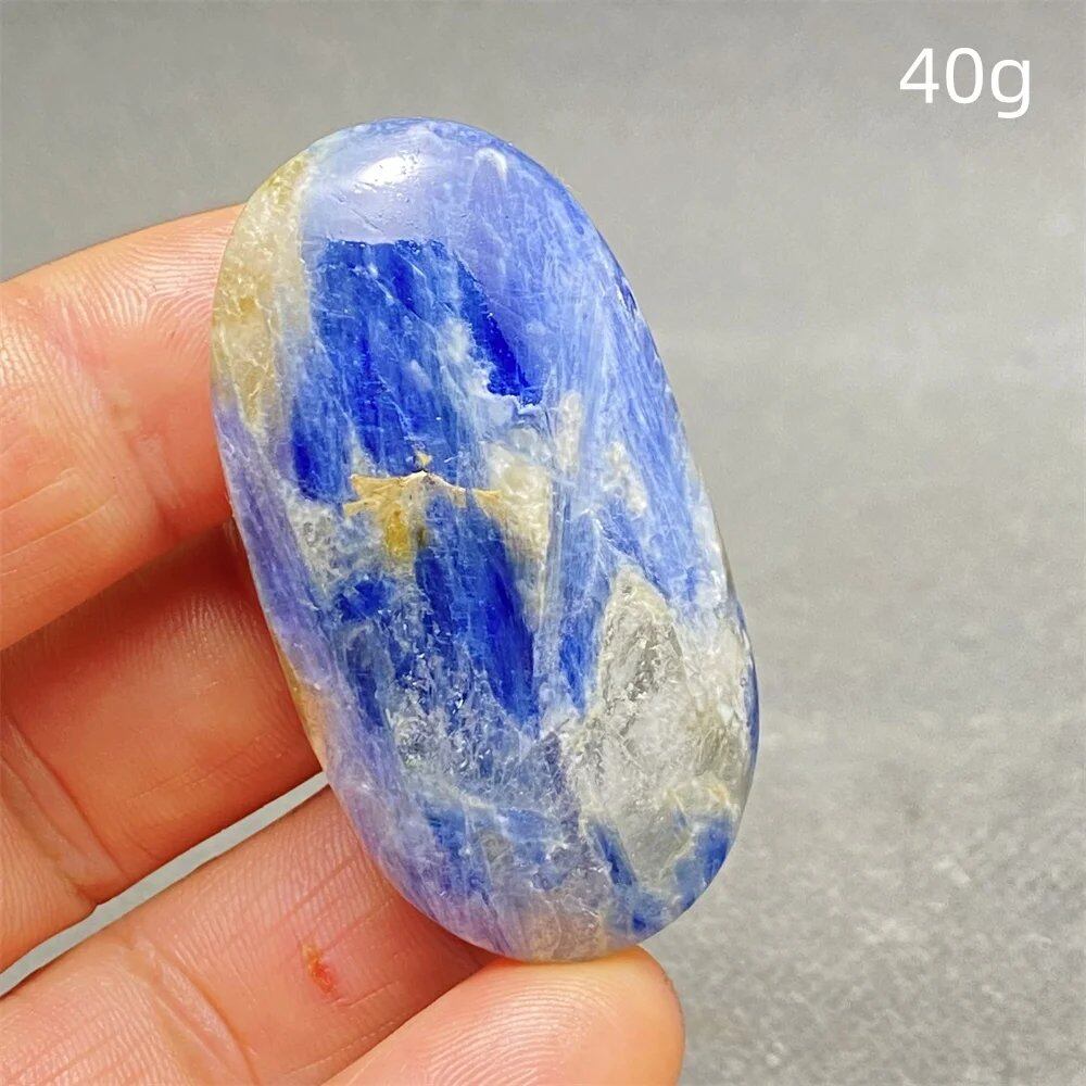 High-Quality Natural Kyanite Crystal for Palm Play, Hand Polishing, Meditation Massage, Magic Stone, Home Decoration, Colorful, Parallel Import