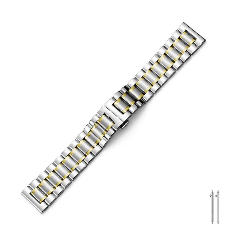 Quick Release Metal Watch Band, Stainless Steel Watch Strap, 20mm, 22mm, Compatible with Samsung Galaxy, Garmin, and Huawei Watches, Men's and Women's, Band Color: mm, Parallel Import