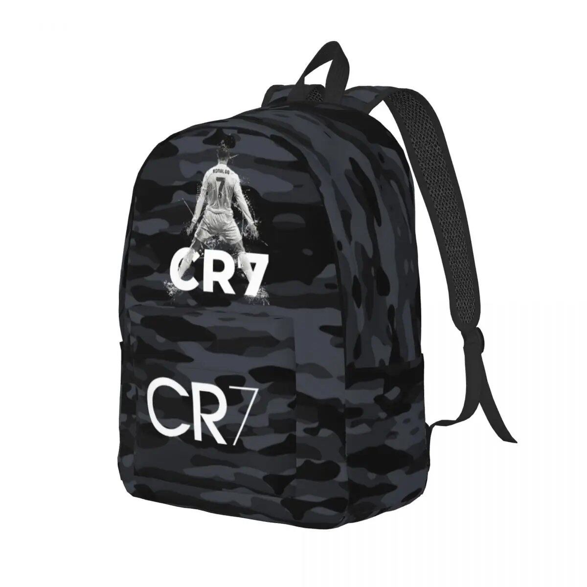 Soccer Legend CR7 Cristiano Ronaldo Backpack for Men and Women, Fashionable, High School Student, Work, Daypack, Laptop Compatible, Shoulder Bag, Sports, Size: Parallel Import