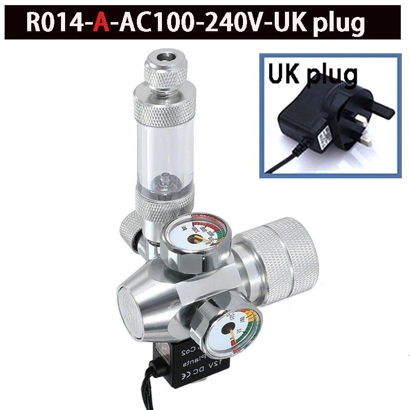 2024 DIY Aquarium CO2 Regulator with Solenoid Valve, Bubble Counter, CO2 Control System, and CO2 Pressure Reducing Valve. Size: Parallel Import.