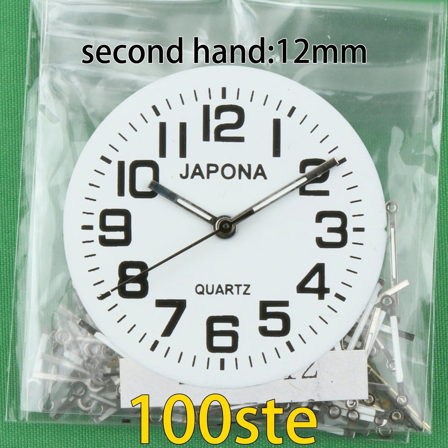 100-Piece Clock Hand Set for TMI PC Series, VJ Series, PC21 Hand, VH31 Hand, Compatible with VJ20, VJ21, VJ24, VJ22, VJ23, VJ14, VJ12, VJ34, VJ32, VJ33, VJ42, Parallel Import