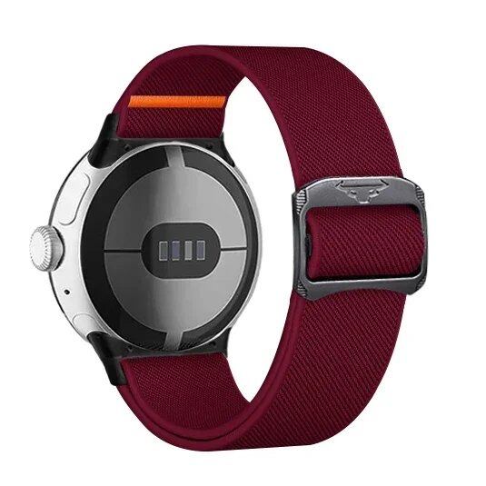 Google Pixel Watch 3/2/1 41mm用 ナイロンループストラップ - Google Pixel 41mm対応 伸縮スポーツバンド 交換用アクセサリー バンドカラー: 並行輸入品