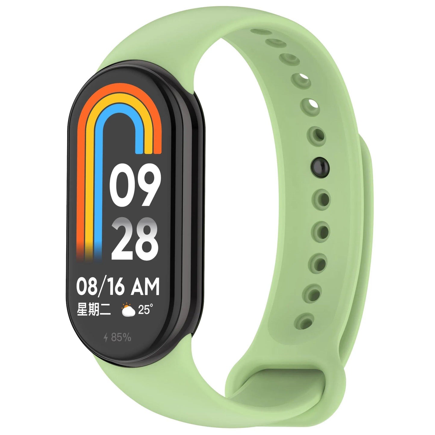 Xiaomi Mi Band 8/9用シリコンバンド 交換用ソフトリストバンド ストラップ ベルト アクセサリー バンドカラー:バンド幅 並行輸入品